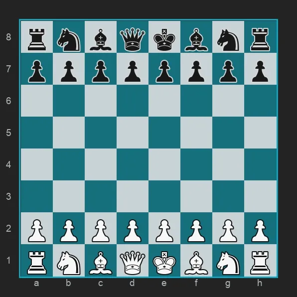 Animated pawn promotion in which a white pawn reaches d8 and is replaced by a queen.