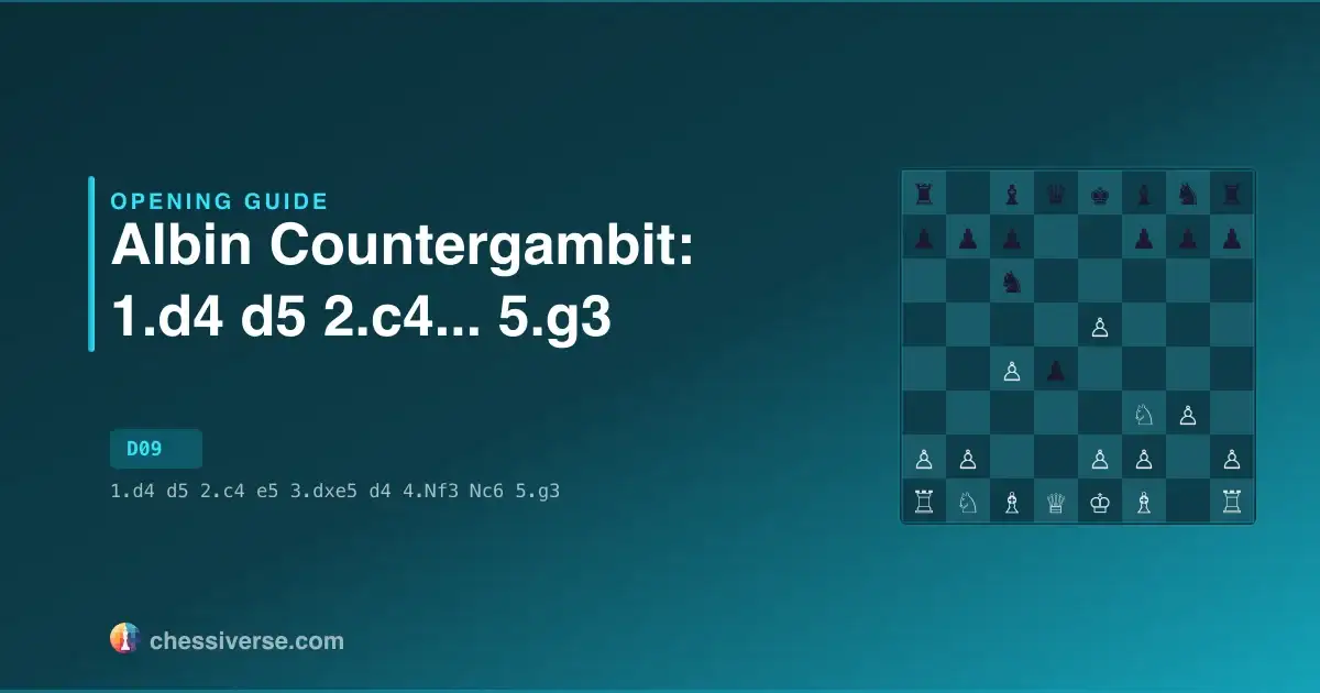 Albin Countergambit: 1.d4 d5 2.c4... 5.g3: A Complete Guide