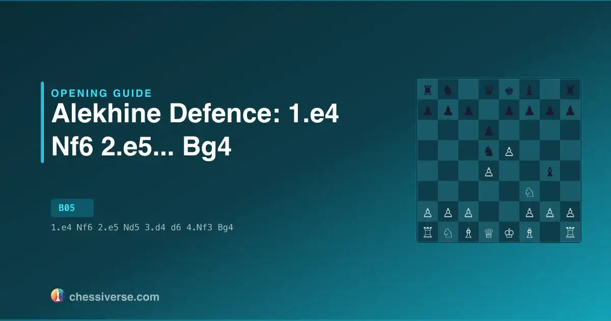 Alekhine Defence: 1.e4 Nf6 2.e5... Bg4: A Complete Guide
