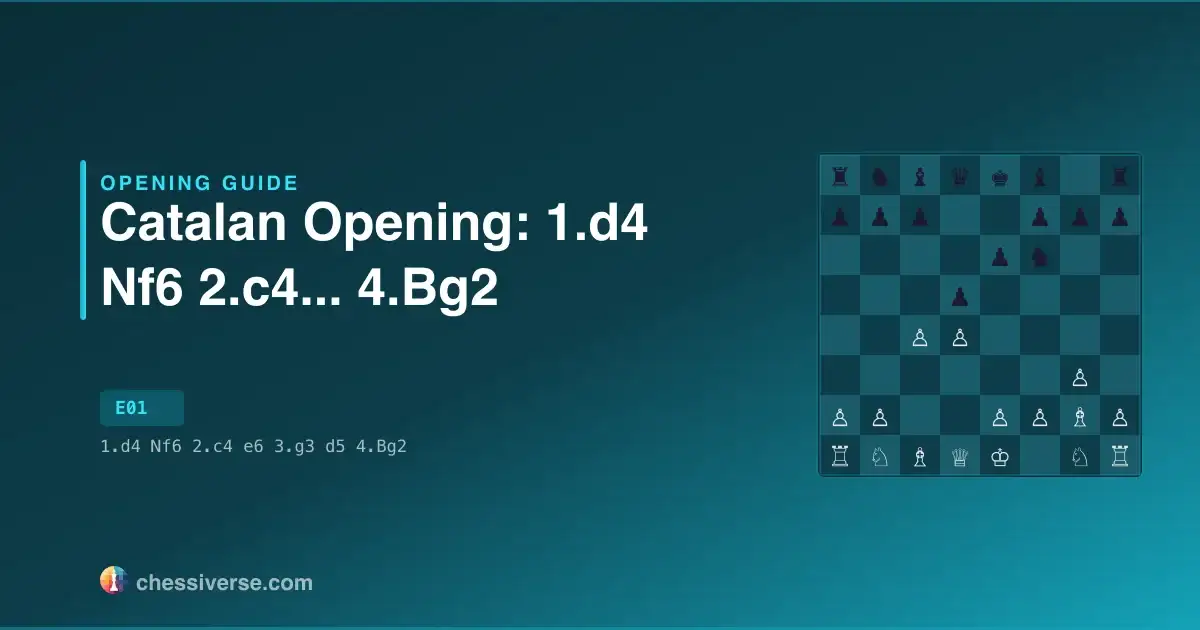 Catalan Opening: 1.d4 Nf6 2.c4... 4.Bg2: A Complete Guide