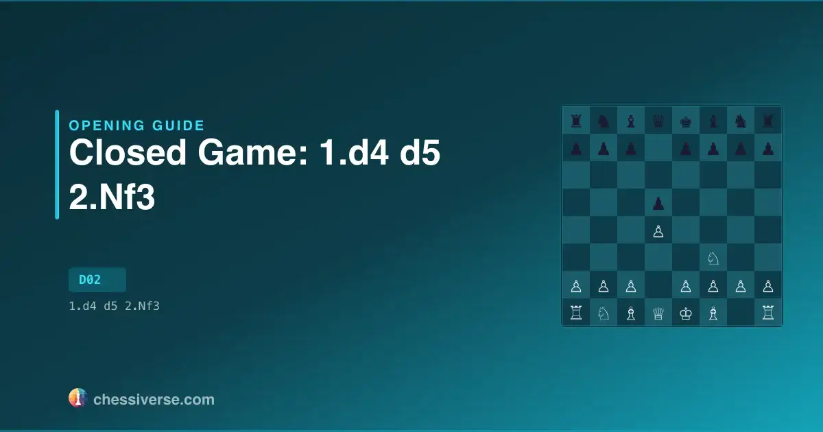 Closed Game: 1.d4 d5 2.Nf3: A Complete Guide