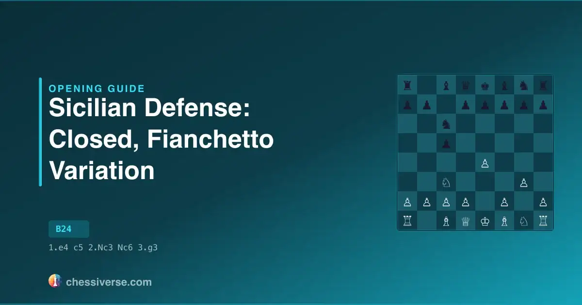 Sicilian Defense: Closed, Fianchetto Variation: A Complete Guide