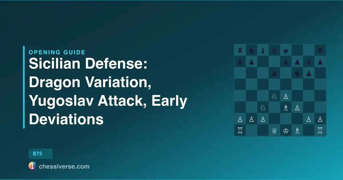 Sicilian Defense: Dragon Variation, Yugoslav Attack, Early Deviations: A Complete Guide