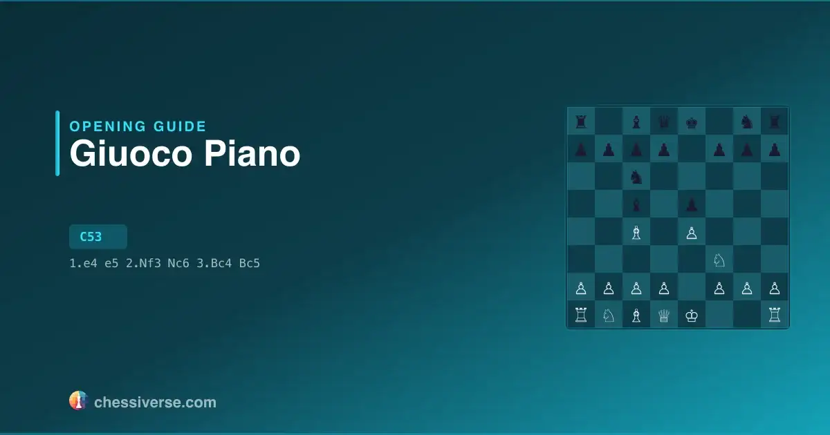 Italian Game: Giuoco Piano: A Complete Guide