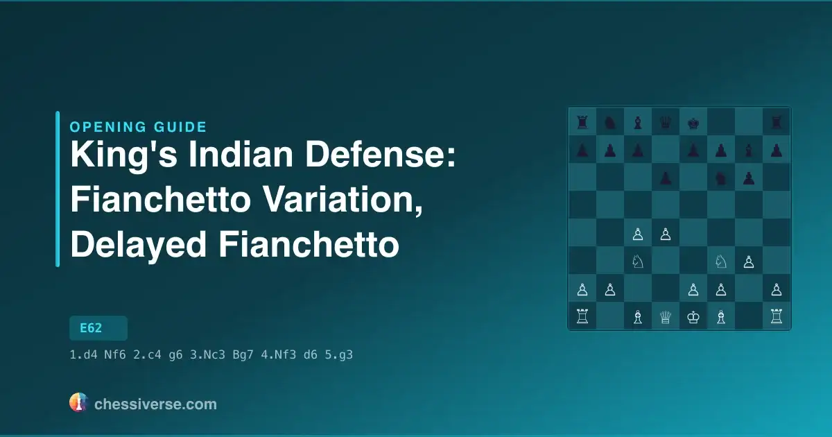 King's Indian Defense: Fianchetto Variation, Delayed Fianchetto: A Complete Guide