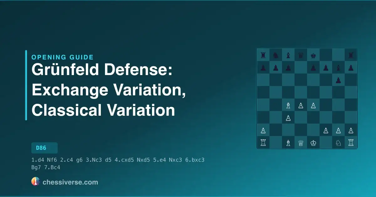Grünfeld Defense: Exchange Variation, Classical Variation: A Complete Guide