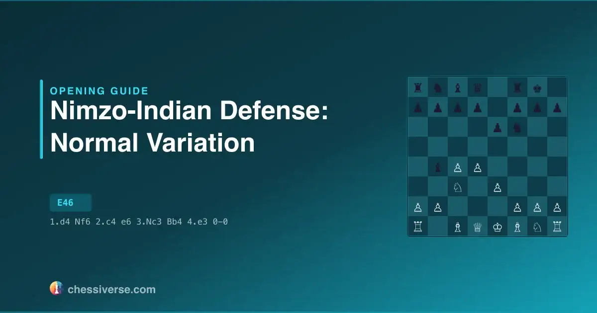 Nimzo-Indian Defense: Normal Variation: A Complete Guide