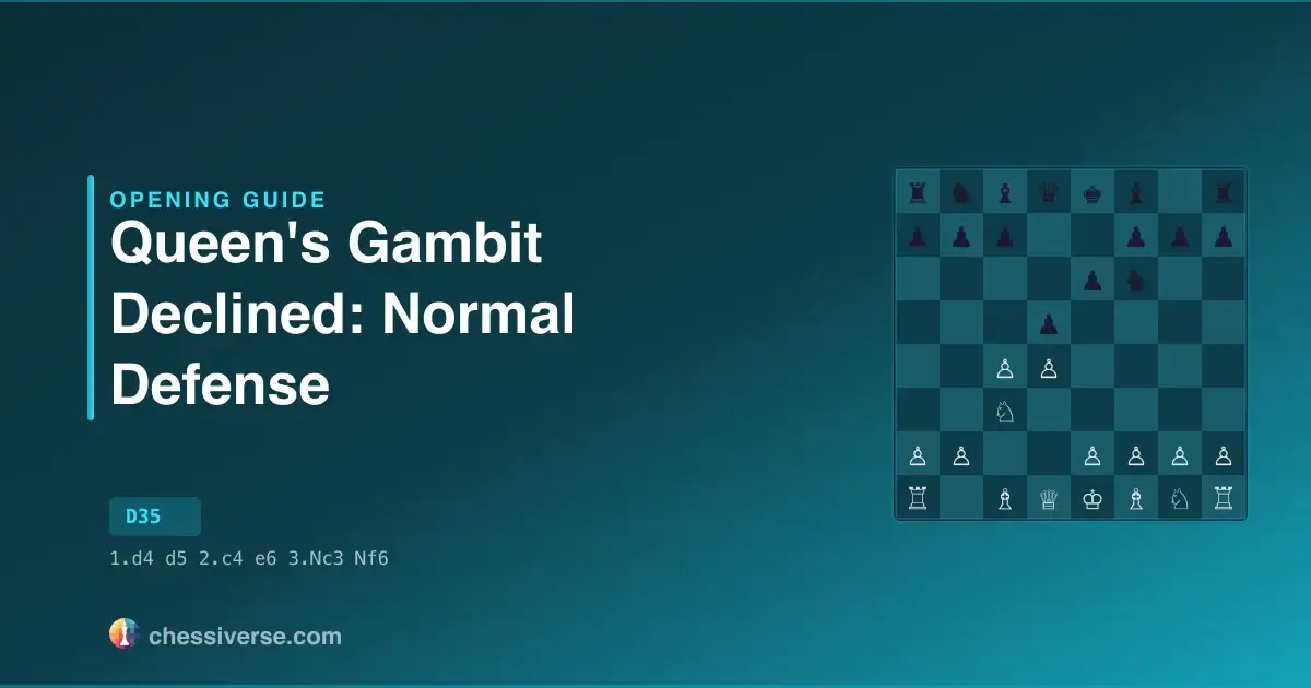 Queen's Gambit Declined: Normal Defense: A Complete Guide