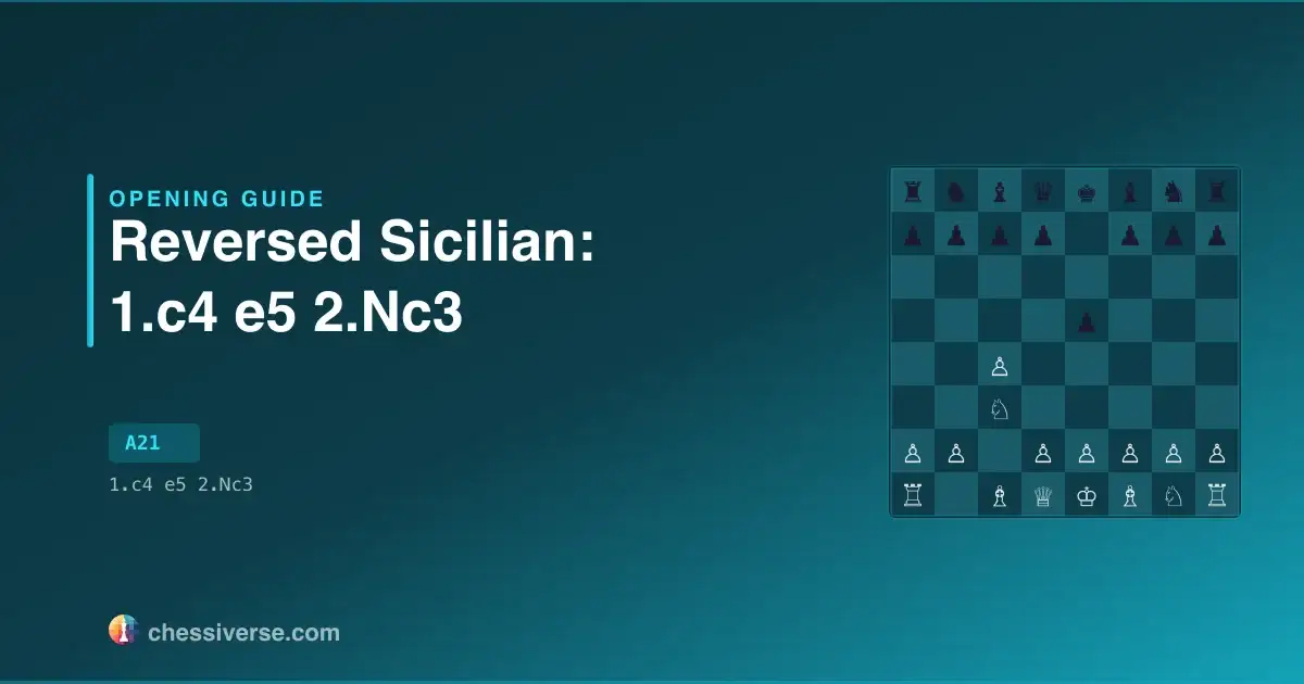 Reversed Sicilian: 1.c4 e5 2.Nc3: A Complete Guide
