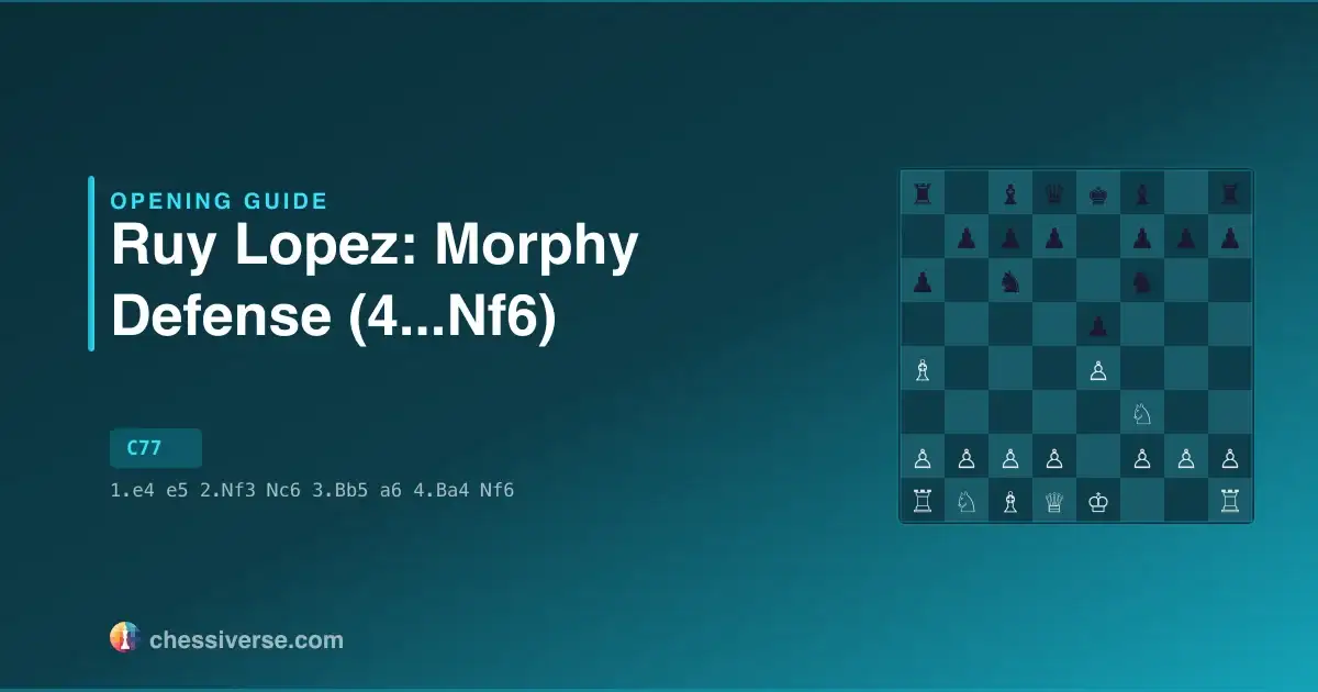Ruy Lopez: Morphy Defense (4...Nf6): A Complete Guide