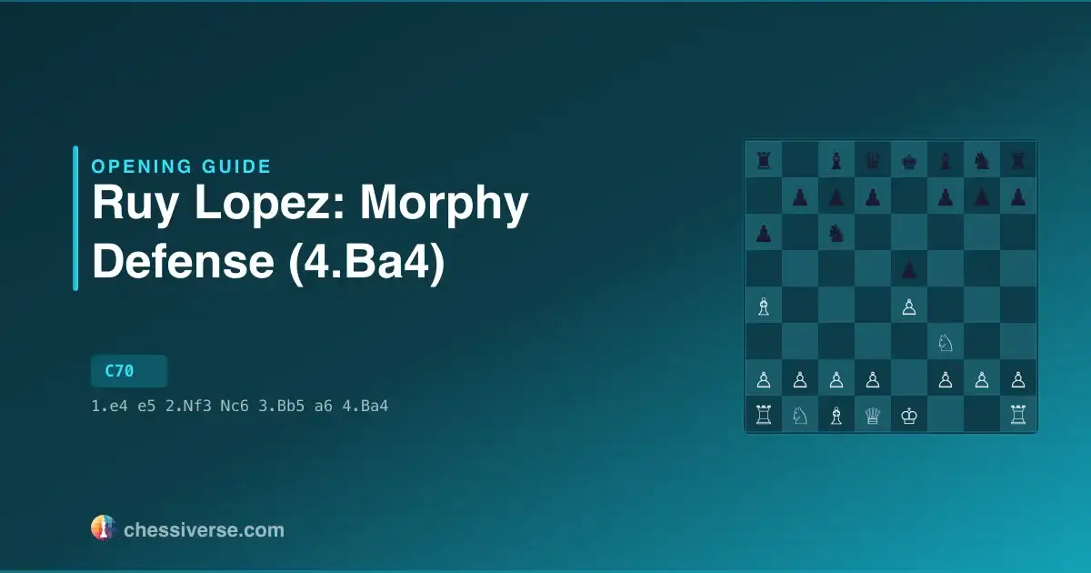 Ruy Lopez: Morphy Defense (4.Ba4): A Complete Guide