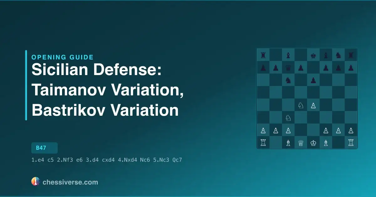 Sicilian Defense: Taimanov Variation, Bastrikov Variation: A Complete Guide