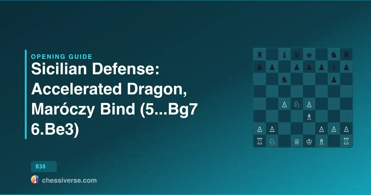 Sicilian Defense: Accelerated Dragon, Maróczy Bind (5...Bg7 6.Be3): A Complete Guide