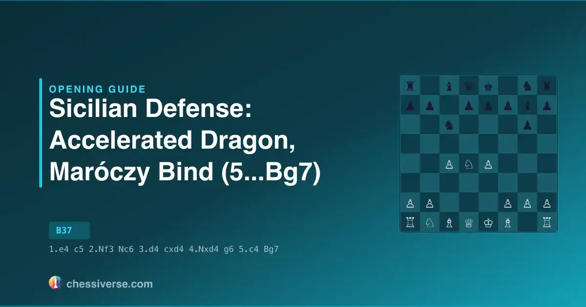 Sicilian Defense: Accelerated Dragon, Maróczy Bind (5...Bg7): A Complete Guide