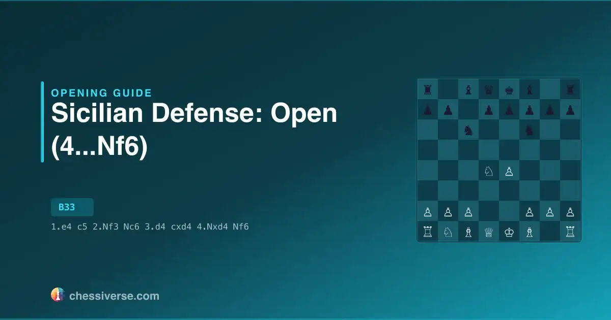 Sicilian Defense: Open (4...Nf6): A Complete Guide