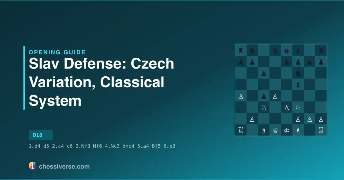 Slav Defense: Czech Variation, Classical System: A Complete Guide