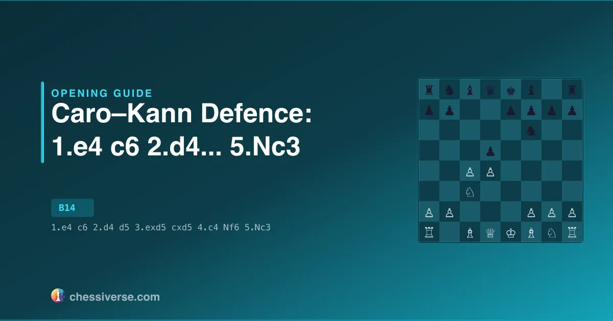 Caro–Kann Defence: 1.e4 c6 2.d4...... 5.Nc3: A Complete Guide