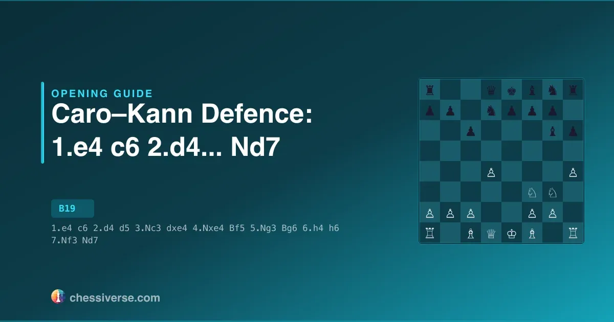 Caro–Kann Defence: 1.e4 c6 2.d4...... Nd7: A Complete Guide