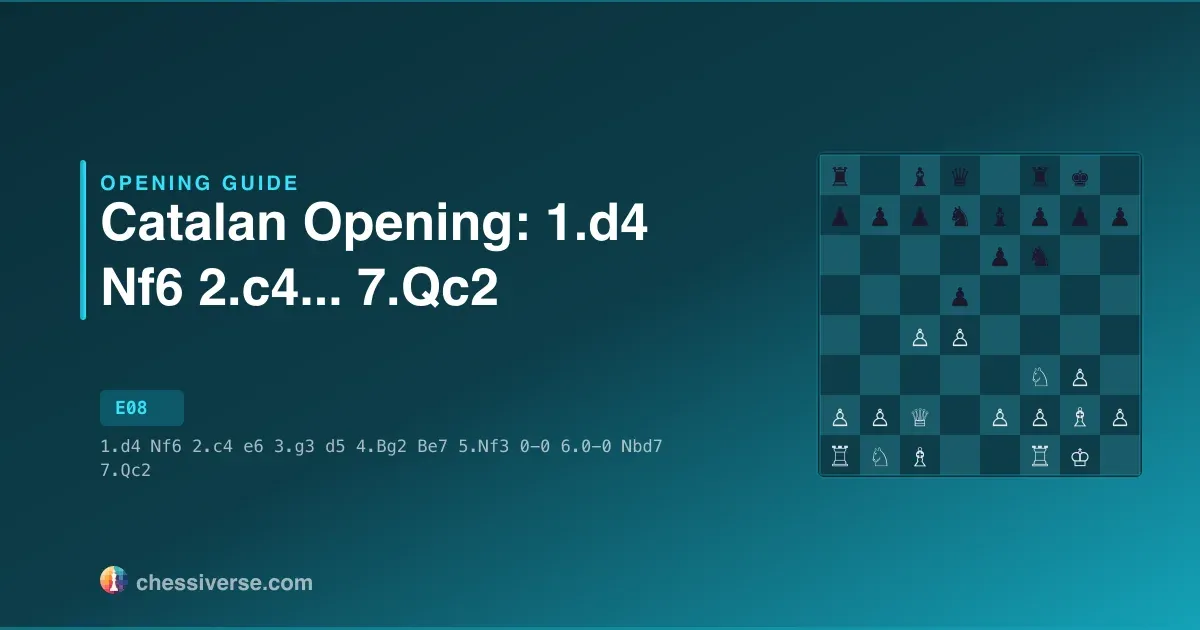 Catalan Opening: 1.d4 Nf6 2.c4...... 7.Qc2: A Complete Guide