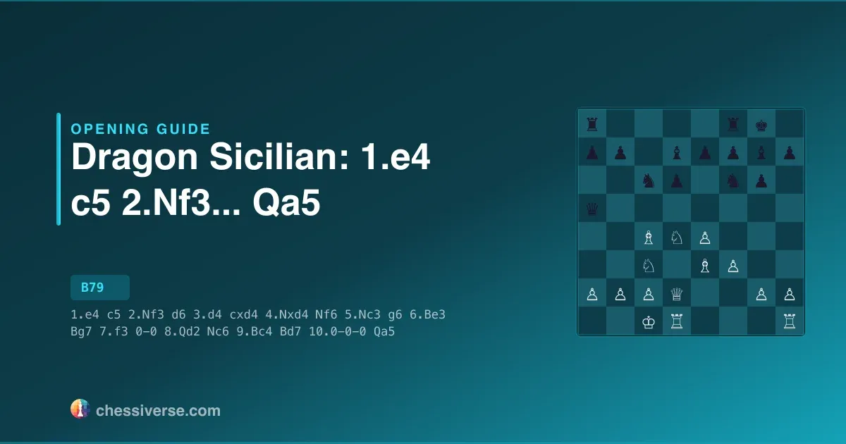 Dragon Sicilian: 1.e4 c5 2.Nf3...... Qa5: A Complete Guide