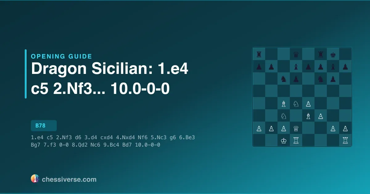 Dragon Sicilian: 1.e4 c5 2.Nf3...... 10.0-0-0: A Complete Guide