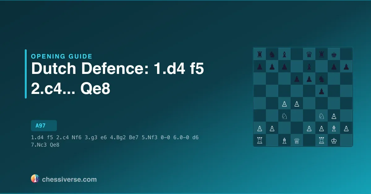 Dutch Defence: 1.d4 f5 2.c4...... Qe8: A Complete Guide