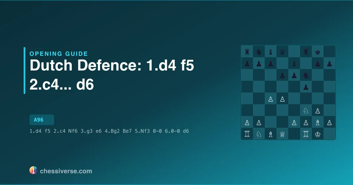 Dutch Defence: 1.d4 f5 2.c4...... d6: A Complete Guide
