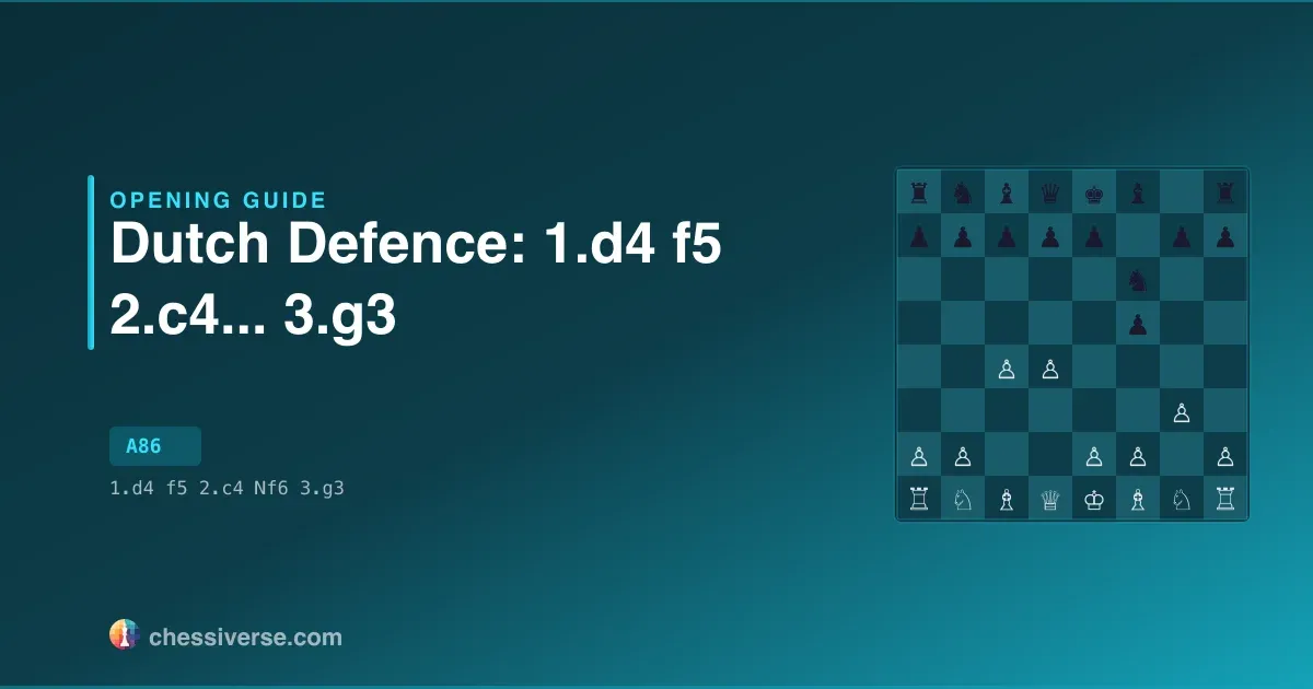 Dutch Defence: 1.d4 f5 2.c4...... 3.g3: A Complete Guide