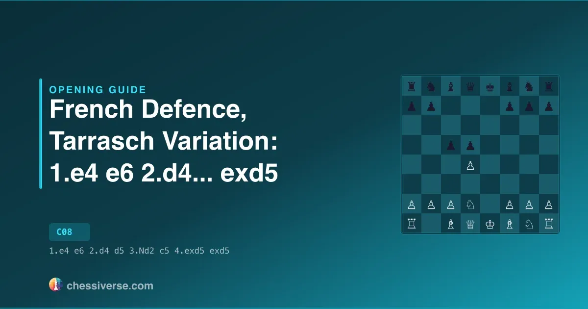 French Defence, Tarrasch Variation: 1.e4 e6 2.d4...... exd5: A Complete Guide