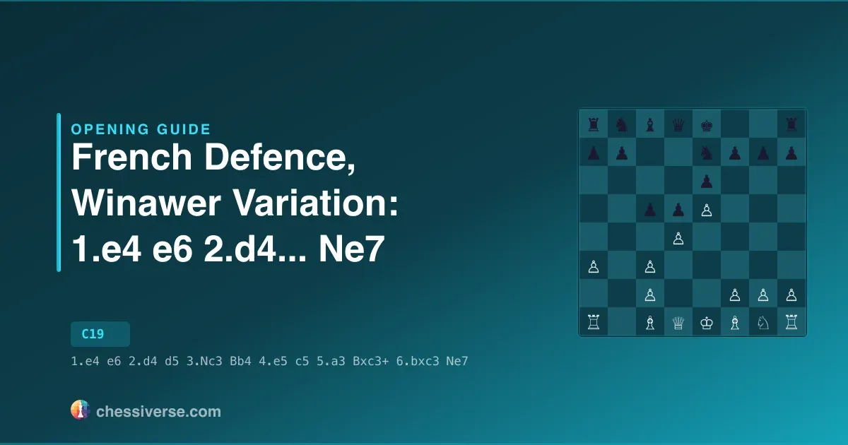 French Defence, Winawer Variation: 1.e4 e6 2.d4...... Ne7: A Complete Guide