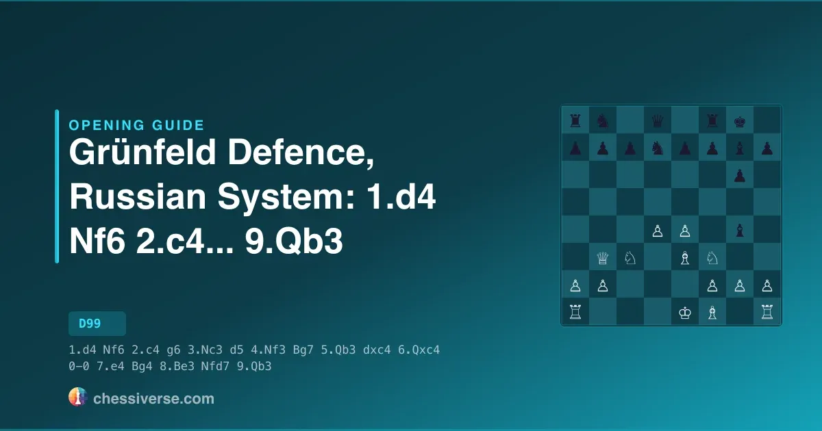 Grünfeld Defence, Russian System: 1.d4 Nf6 2.c4...... 9.Qb3: A Complete Guide