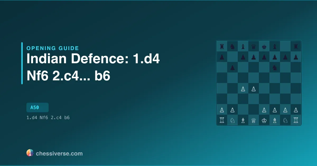 Indian Defence: 1.d4 Nf6 2.c4...... b6: A Complete Guide