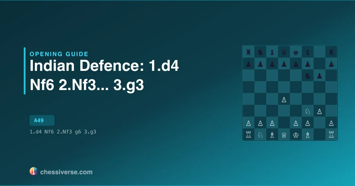 Indian Defence: 1.d4 Nf6 2.Nf3...... 3.g3: A Complete Guide