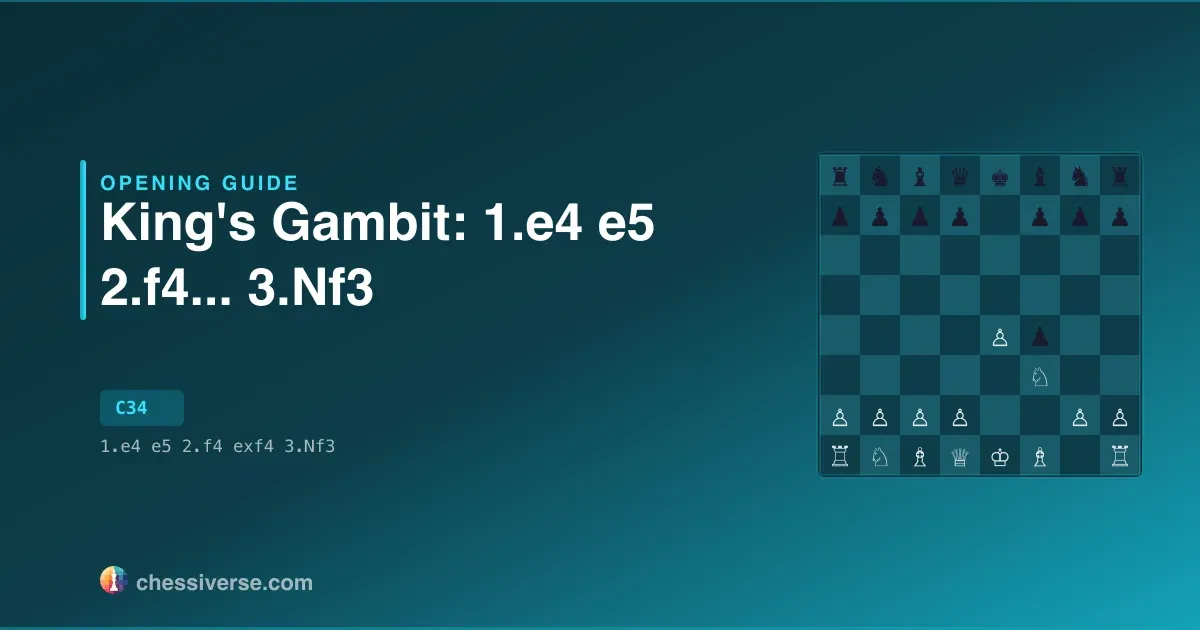 King's Gambit: 1.e4 e5 2.f4...... 3.Nf3: A Complete Guide