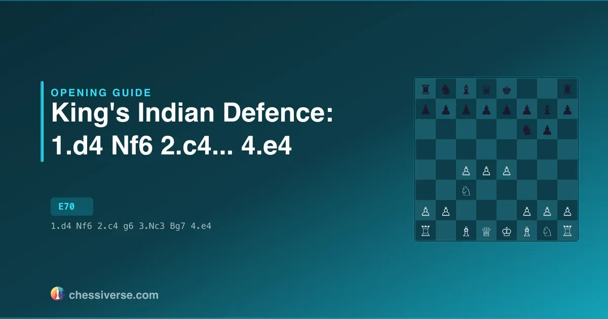 King's Indian Defence: 1.d4 Nf6 2.c4...... 4.e4: A Complete Guide