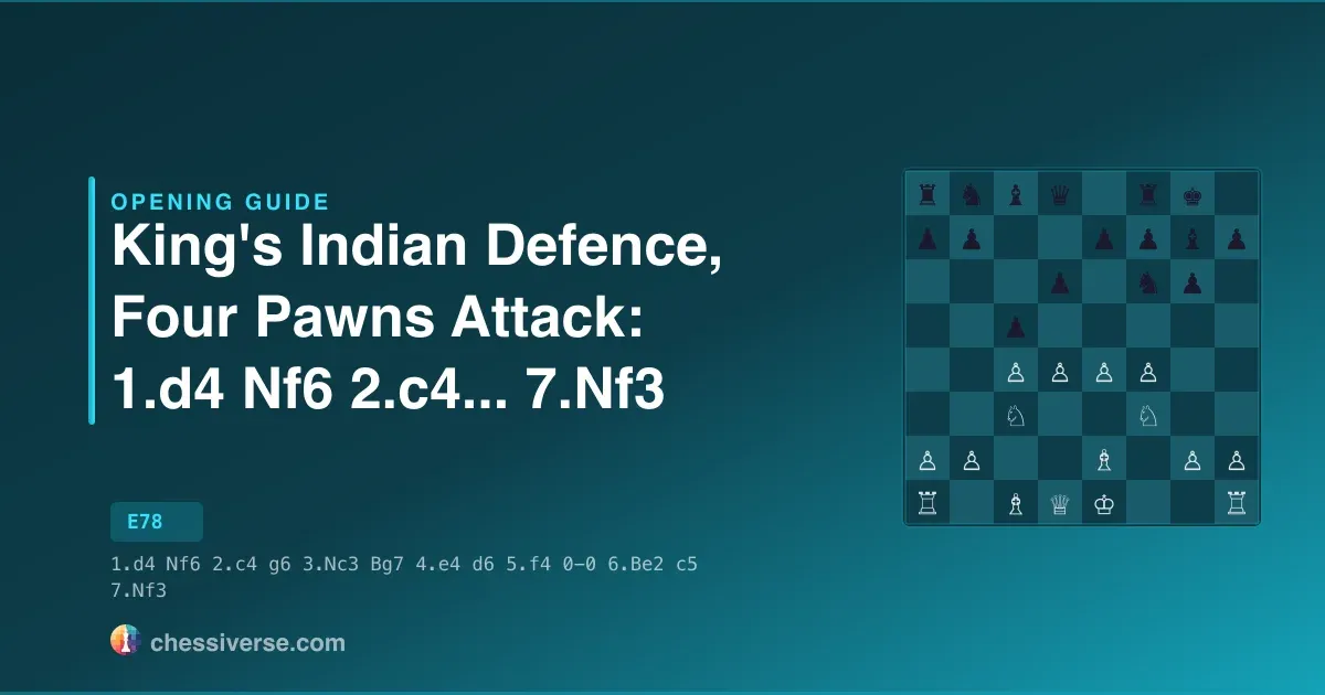 King's Indian Defence, Four Pawns Attack: 1.d4 Nf6 2.c4...... 7.Nf3: A Complete Guide