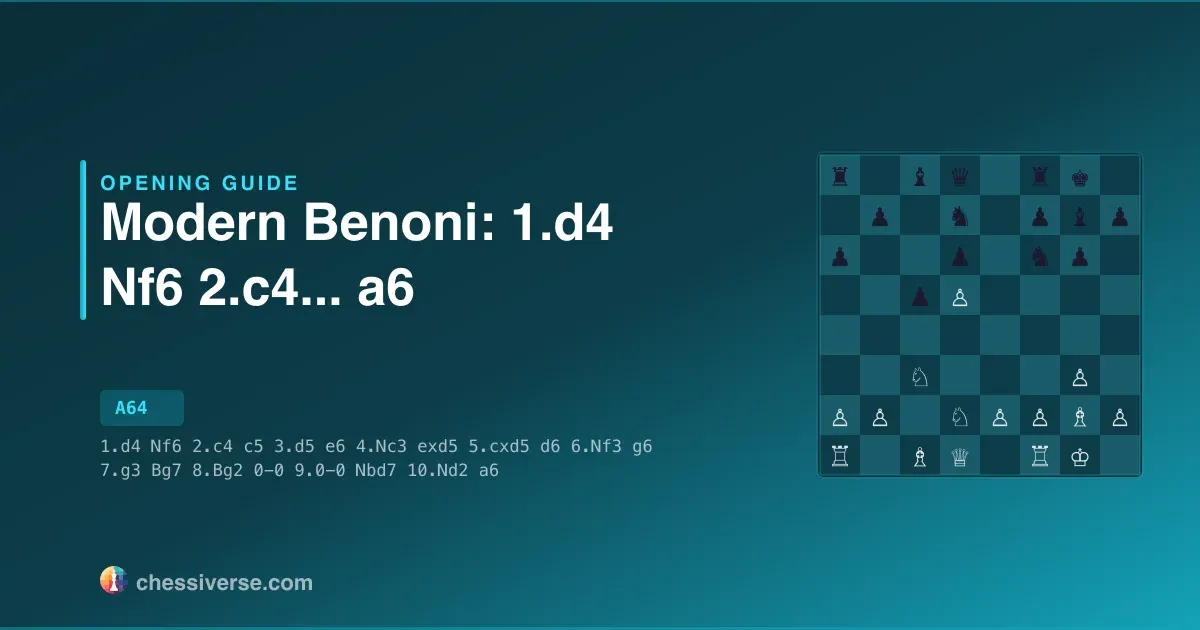 Modern Benoni: 1.d4 Nf6 2.c4...... a6: A Complete Guide
