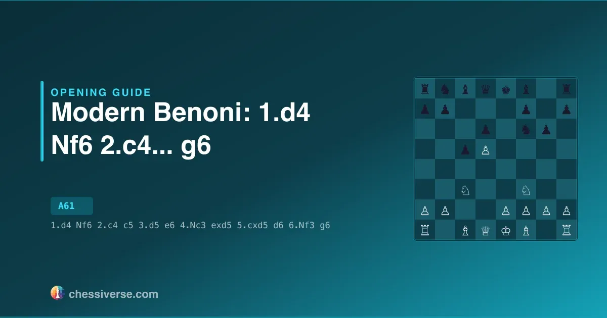 Modern Benoni: 1.d4 Nf6 2.c4...... g6: A Complete Guide