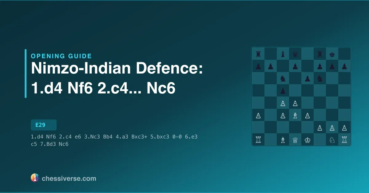 Nimzo-Indian Defence: 1.d4 Nf6 2.c4...... Nc6: A Complete Guide