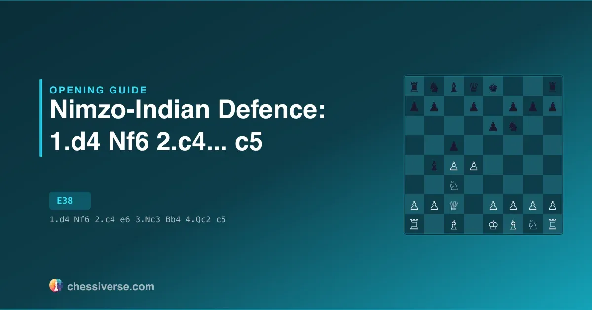 Nimzo-Indian Defence: 1.d4 Nf6 2.c4...... c5: A Complete Guide