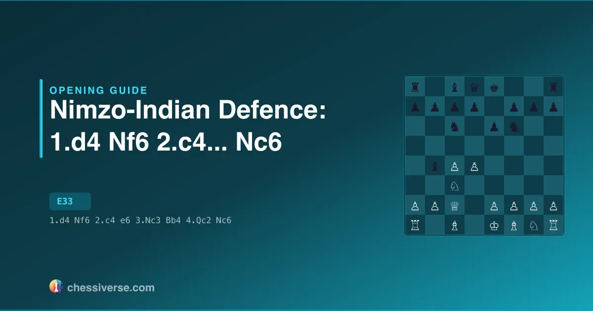 Nimzo-Indian Defence: 1.d4 Nf6 2.c4...... Nc6: A Complete Guide