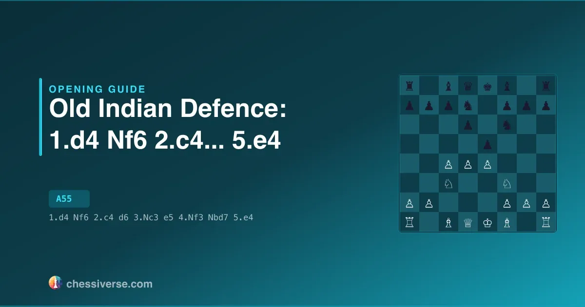 Old Indian Defence: 1.d4 Nf6 2.c4...... 5.e4: A Complete Guide