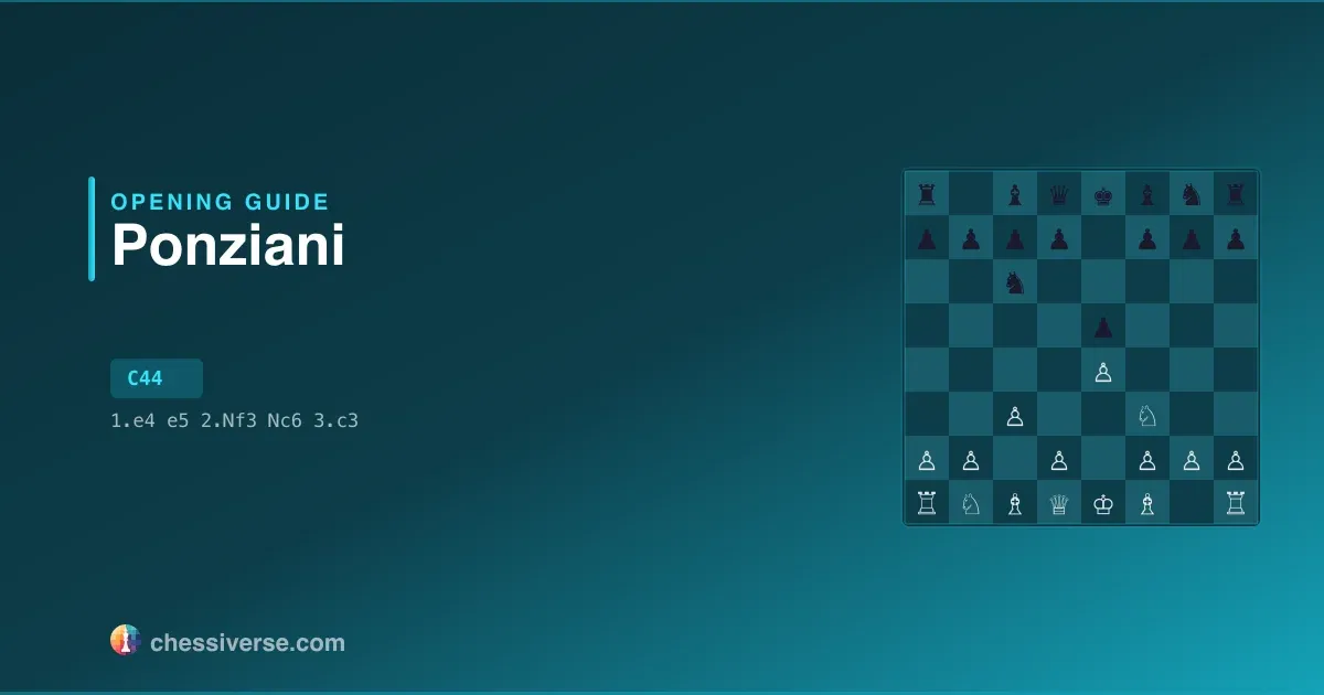 Ponziani Opening: A Complete Guide