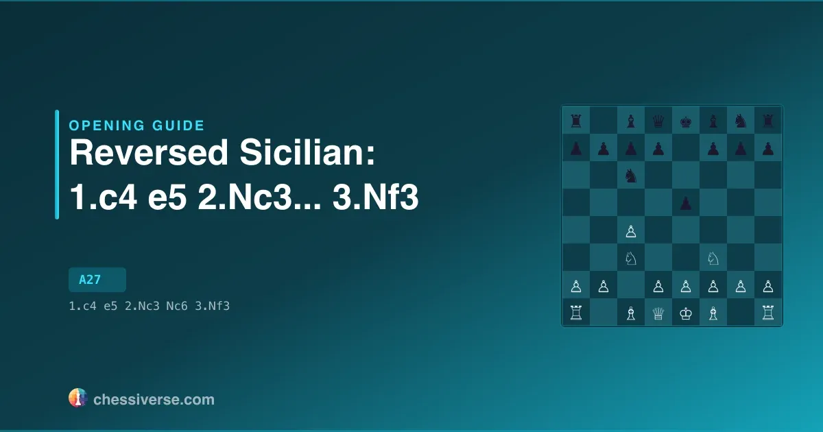 Reversed Sicilian: 1.c4 e5 2.Nc3...... 3.Nf3: A Complete Guide