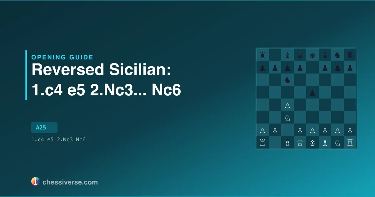 Reversed Sicilian: 1.c4 e5 2.Nc3...... Nc6: A Complete Guide