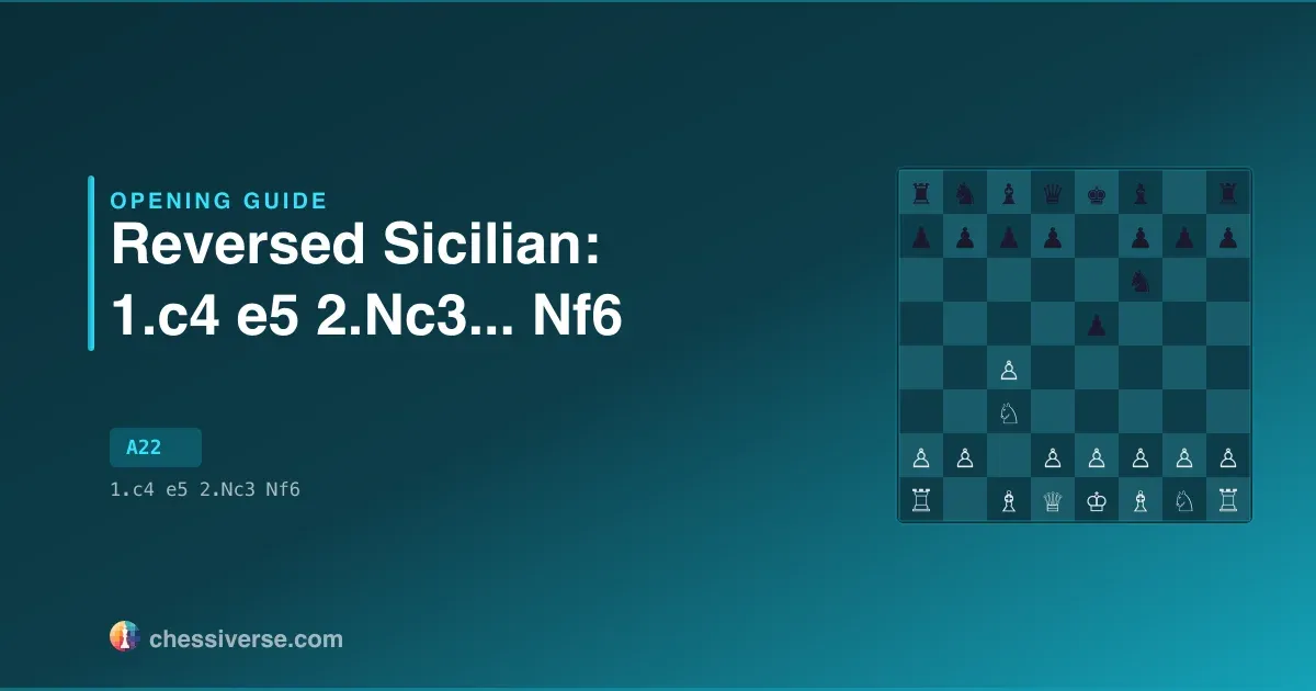 Reversed Sicilian: 1.c4 e5 2.Nc3...... Nf6: A Complete Guide
