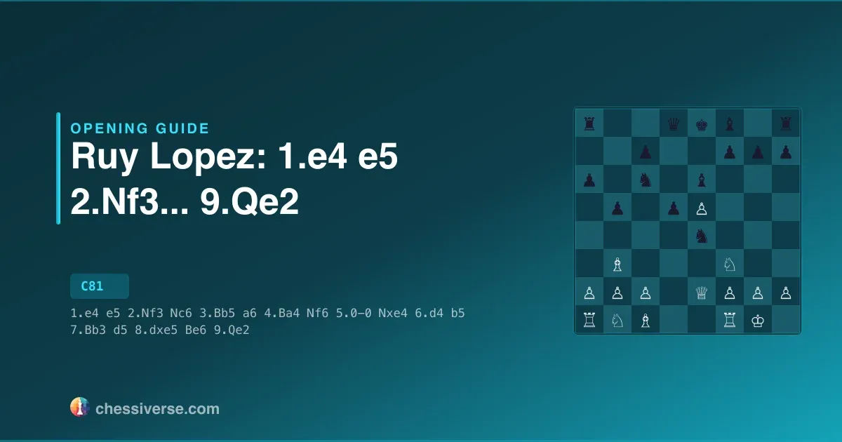 Ruy Lopez: 1.e4 e5 2.Nf3...... 9.Qe2: A Complete Guide