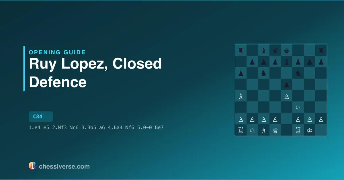 Ruy Lopez, Closed Defence: A Complete Guide