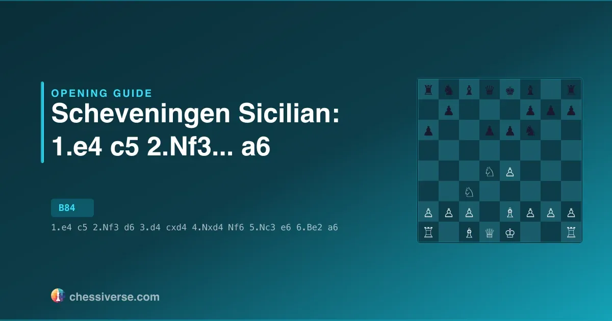 Scheveningen Sicilian: 1.e4 c5 2.Nf3...... a6: A Complete Guide