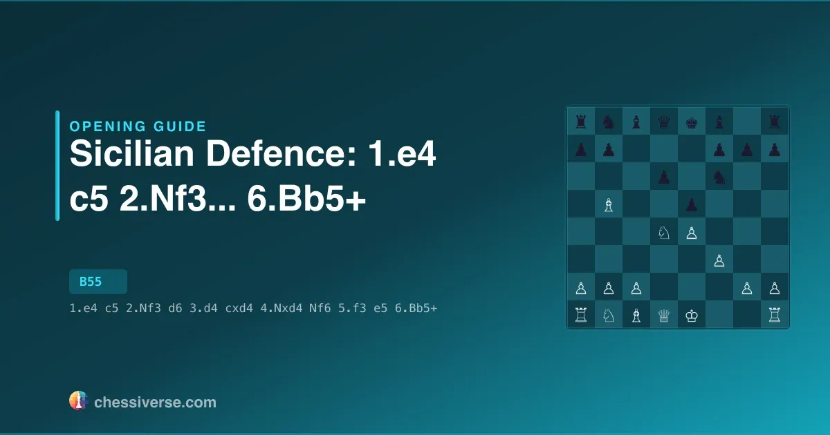 Sicilian Defence: 1.e4 c5 2.Nf3...... 6.Bb5+: A Complete Guide